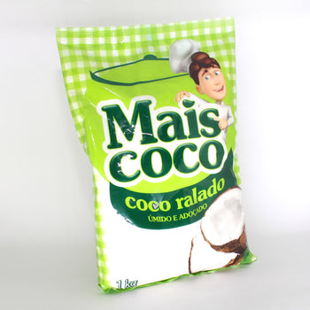 COCO RALADO ÚMIDO E ADOÇADO MAIS COCO 1KG
